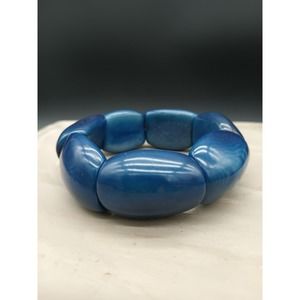 Blue Tagua Nut Bracelet